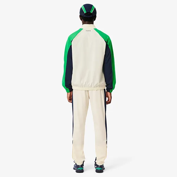 Bộ Thể Thao Nam Lacoste Men's Stretch Tennis Tracksuit WH8973 HI9 Màu Trắng Phối Xanh Size 3 - Thời trang - Vua Hàng Hiệu