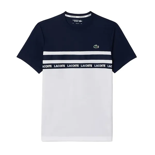 Bộ Thể Thao Nam Lacoste Ultra-Dry Logo Stripe Pique Tennis TH7515 522/GH7460 166 Màu Xanh Trắng - Pickleball - Vua Hàng Hiệu