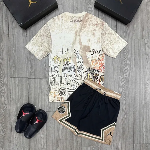 Bộ Thể Thao Nam Nike Air Jordan 85 Sail White Legendary Light Màu Be/Đen Size XS (Form Âu) - Thời trang - Vua Hàng Hiệu