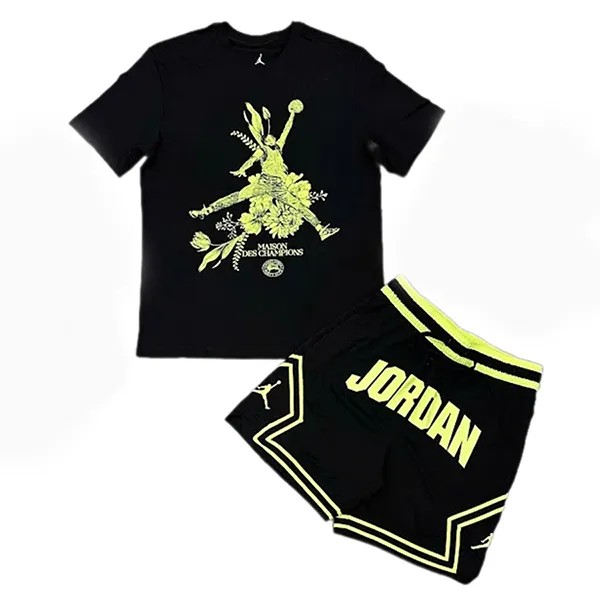 Bộ Thể Thao Nam Nike Air Jordan Sport Dri Fit FZ1929 010/FV8612 100 Màu Xanh - Đen Size M