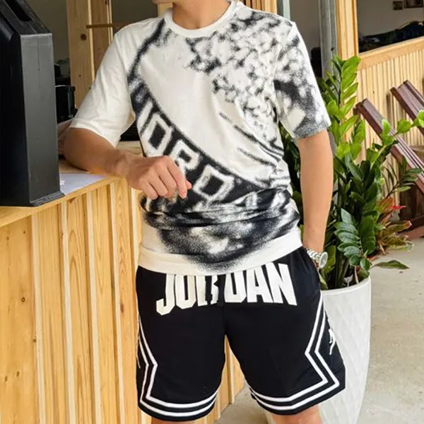 Bộ Thể Thao Nam Nike 95D623-782/ FV8613-011 Màu Trắng Đen Size XS (Form Âu) - Thời trang - Vua Hàng Hiệu