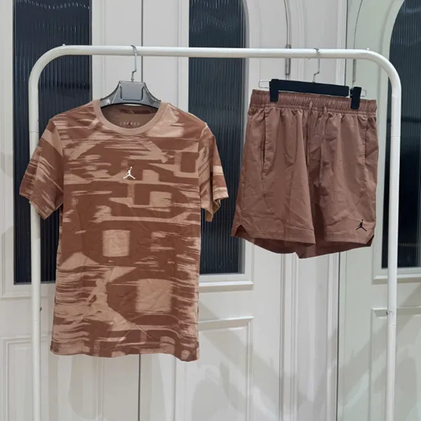 Bộ Thể Thao Nam Nike Jordan MVP Men’s Printed Màu Nâu Size M (Form Á) - Thời trang - Vua Hàng Hiệu