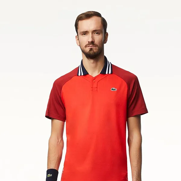 Bộ Thể Thao Nam Tennis/ Pickleball Lacoste Daniil Medvedev Novak Djokovic Sportsuit DH7381-IRW/ GH7413-IXZ Màu Đỏ - Thời trang - Vua Hàng Hiệu