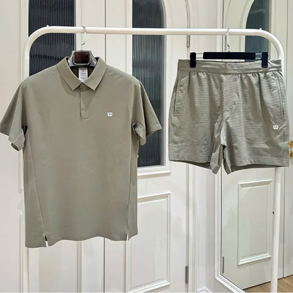 Bộ Thể Thao Nam Wilson Daily All Seasons Màu Xám Size S (Form Á)