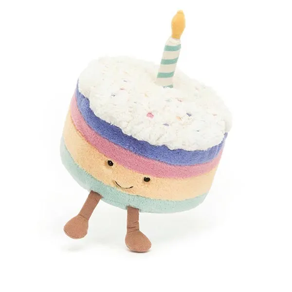 Búp Bê Bánh Cầu Vồng Bông Jelly Cat Soft Toy Amuseables Rainbow Birthday Cake Phối Màu - Đồ chơi mô hình - Vua Hàng Hiệu
