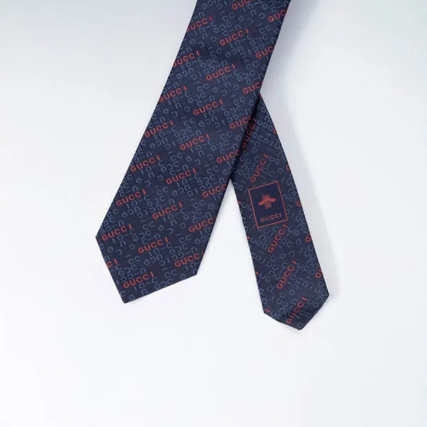 Cà Vạt Nam Gucci 792466 4E009 4274 Màu Xanh Navy - Thời trang - Vua Hàng Hiệu