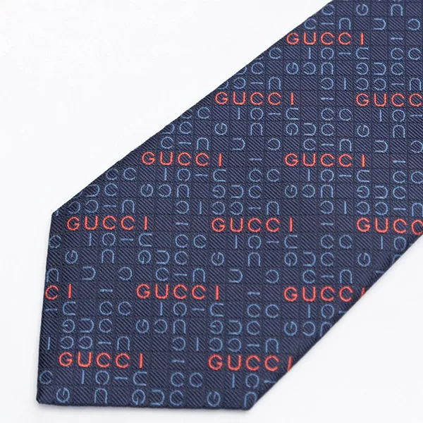 Cà Vạt Nam Gucci 792466 4E009 4274 Màu Xanh Navy - Thời trang - Vua Hàng Hiệu