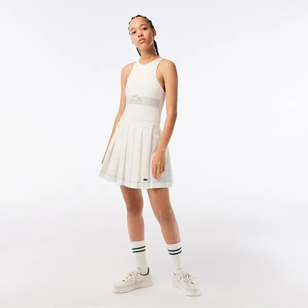 Chân Váy Nữ Lacoste Women's Color Stitch Point Pleated Skirt JF6414 53G 70V Màu Trắng Size 34 - Thời trang - Vua Hàng Hiệu