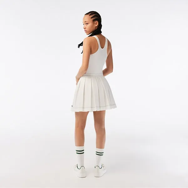 Chân Váy Nữ Lacoste Women's Color Stitch Point Pleated Skirt JF6414 53G 70V Màu Trắng Size 34 - Thời trang - Vua Hàng Hiệu