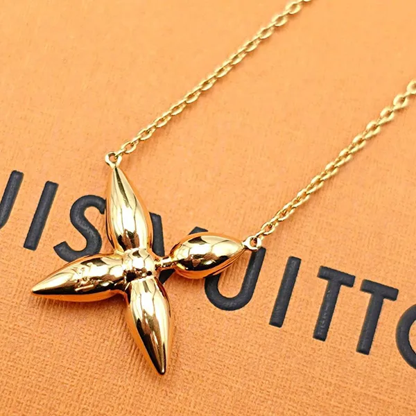 Dây Chuyền Nữ Louis Vuitton LV Coriel Izette Necklace Nanogram M00365 Màu Vàng Gold