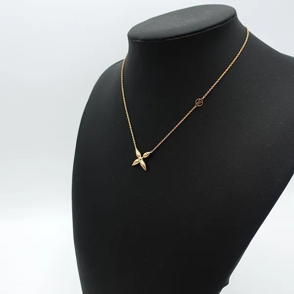 Dây Chuyền Nữ Louis Vuitton LV Coriel Izette Necklace Nanogram M00365 Màu Vàng Gold