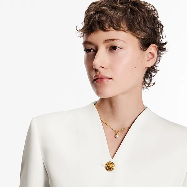Dây Chuyền Nữ Louis Vuitton LV Iconic Louisa Necklacev M01623 Màu Vàng