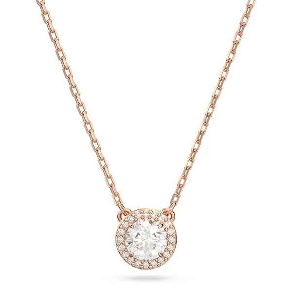 Dây Chuyền Swarovski Constella Pendant Round Cut, Pavé, White, Rose Gold-Tone Plated 5636272 Màu Vàng Hồng - Trang sức - Vua Hàng Hiệu