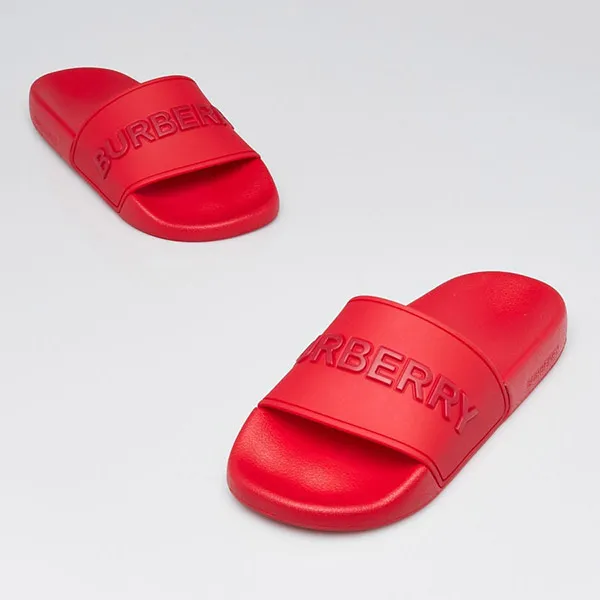 Dép Burberry Red Rubber Pool Slide Sandals Màu Đỏ Size 40 - Dép - Vua Hàng Hiệu