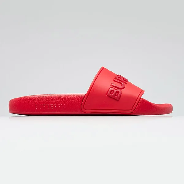 Dép Burberry Red Rubber Pool Slide Sandals Màu Đỏ Size 40 - Dép - Vua Hàng Hiệu