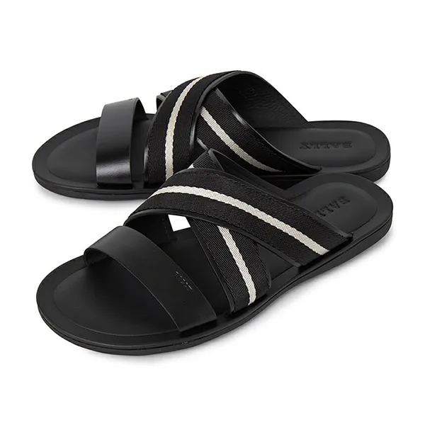 Dép Nam Bally Men's Sandals SASHA O 00 Màu Đen Size 39