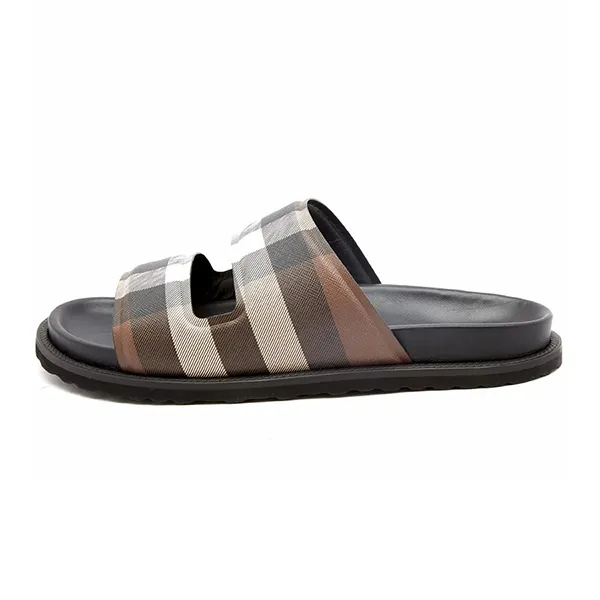 Dép Burberry Thor Check 2 Strap Sandal Màu Nâu Size 42 - Dép - Vua Hàng Hiệu