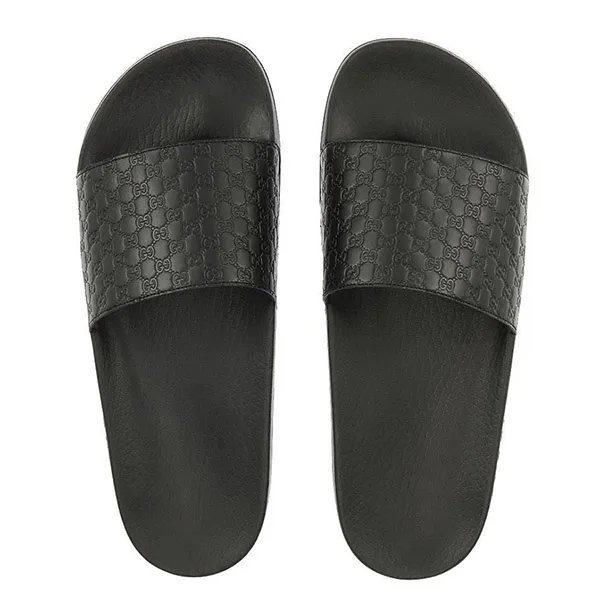 Dép Nam Gucci Microguccissima ‘Black’ 567115-BMJ00-1000 Màu Đen Size 41 - Dép - Vua Hàng Hiệu