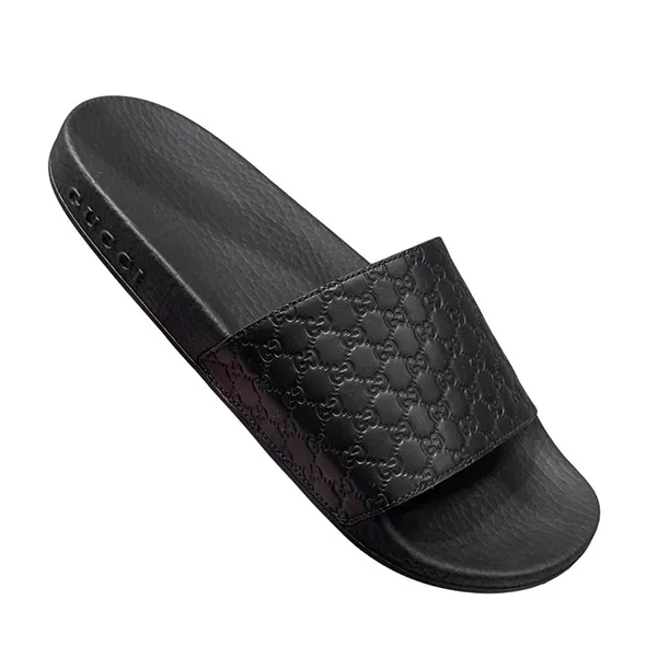 Dép Nam Gucci Microguccissima ‘Black’ 567115-BMJ00-1000 Màu Đen Size 41 - Dép - Vua Hàng Hiệu