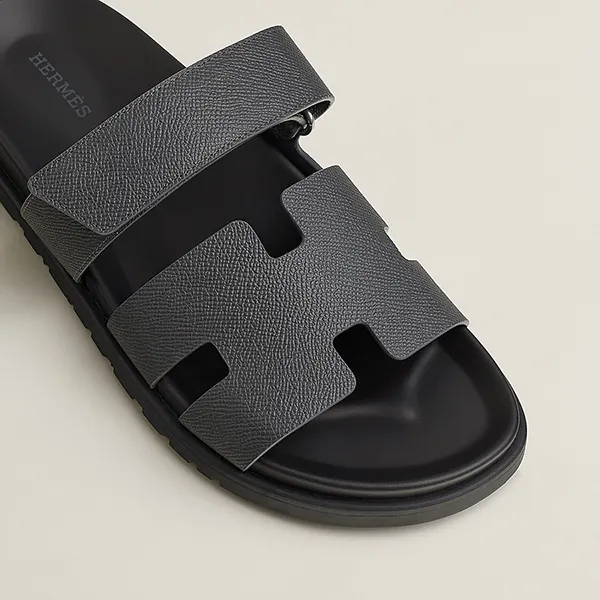 Dép Nam Hermès Chypre Sandal Gris Orage H222857ZH6I410 Màu Xám Size 39 - Dép - Vua Hàng Hiệu