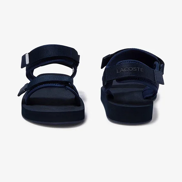 Dép Nam Lacoste Men's Suruga Textile Sandals 739CMA0038 95K Màu Xanh Navy Size 39.5 - Dép - Vua Hàng Hiệu