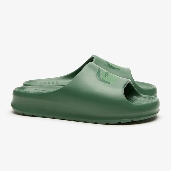 Dép Nam Lacoste Serve Slide 2.0 45CMA0005 GG2 Màu Xanh Lá Size 39.5 - Dép - Vua Hàng Hiệu