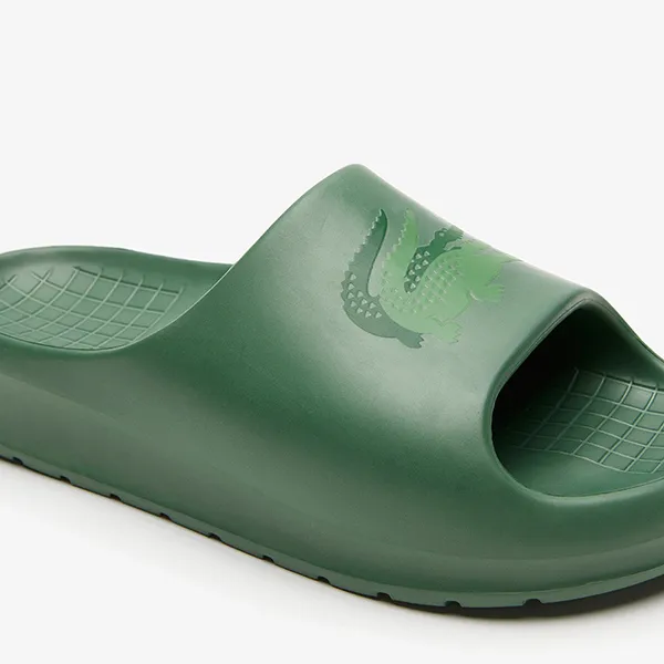 Dép Nam Lacoste Serve Slide 2.0 45CMA0005 GG2 Màu Xanh Lá Size 39.5 - Dép - Vua Hàng Hiệu