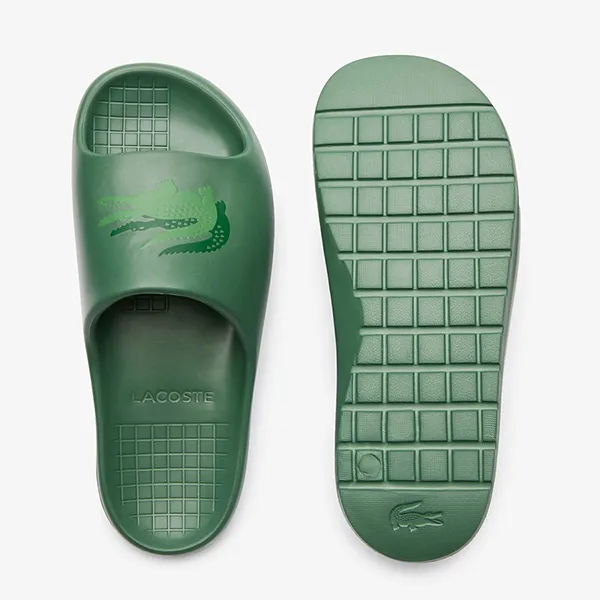 Dép Nam Lacoste Serve Slide 2.0 45CMA0005 GG2 Màu Xanh Lá Size 39.5 - Dép - Vua Hàng Hiệu