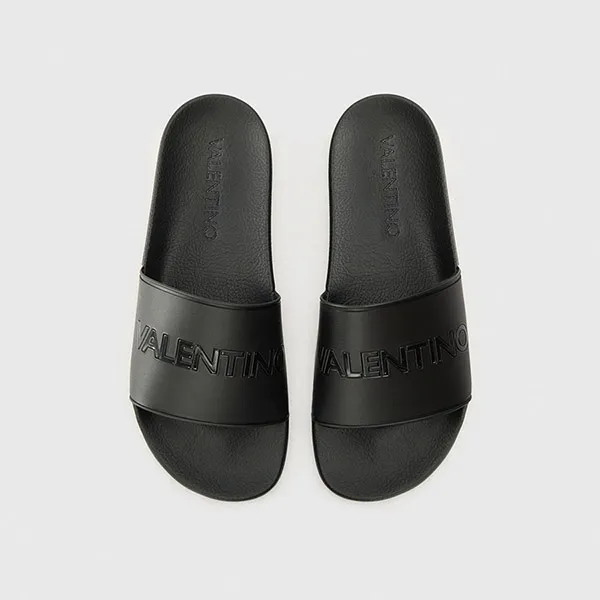 Dép Nam Valentino Giada Pool Slides Black Màu Đen Size 39 - Dép - Vua Hàng Hiệu
