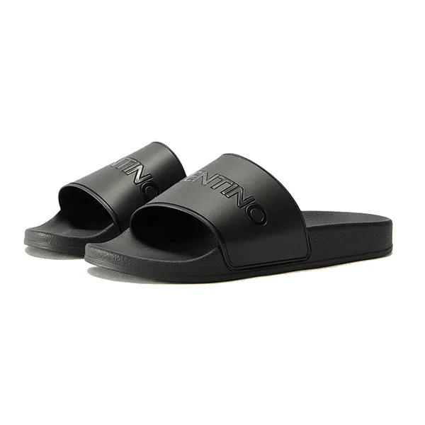 Dép Nam Valentino Giada Pool Slides Black Màu Đen Size 39 - Dép - Vua Hàng Hiệu