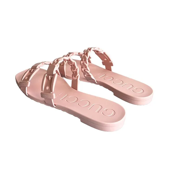Dép Nữ Gucci Pink Rubber Sandals Pink Màu Hồng Size 36 - Dép - Vua Hàng Hiệu
