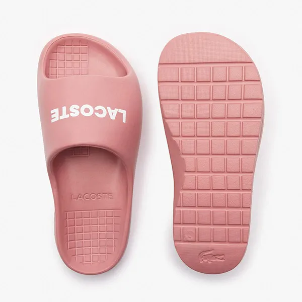 Dép Nữ Lacoste Serve Slide 2.0 124 1CFA PNK/WHT 747CFA0020 F50 Màu Hồng - Dép - Vua Hàng Hiệu