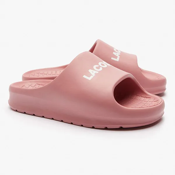 Dép Nữ Lacoste Serve Slide 2.0 124 1CFA PNK/WHT 747CFA0020 F50 Màu Hồng - Dép - Vua Hàng Hiệu