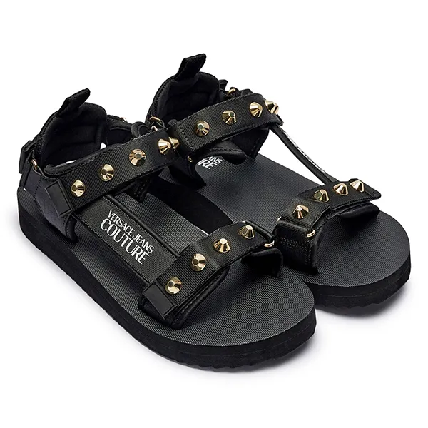 Dép Sandal Nam Versace Jeans Couture 78YA3S7C Màu Đen Size 39