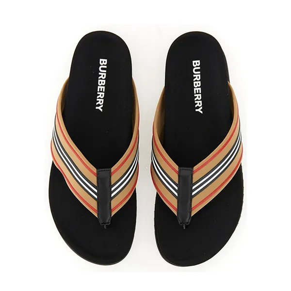 Dép Xỏ Ngón Nam Burberry Men Clintonville Slip-On Sandal 8057682 A7029 Màu Nâu Size 41 - Dép - Vua Hàng Hiệu