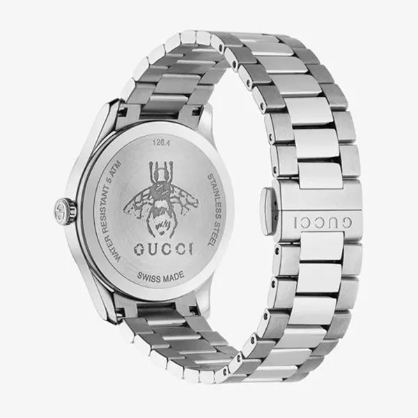Đồng Hồ Gucci G-Timeless Bee Watch YA1264136 Màu Bạc/Đen - Đồng hồ - Vua Hàng Hiệu