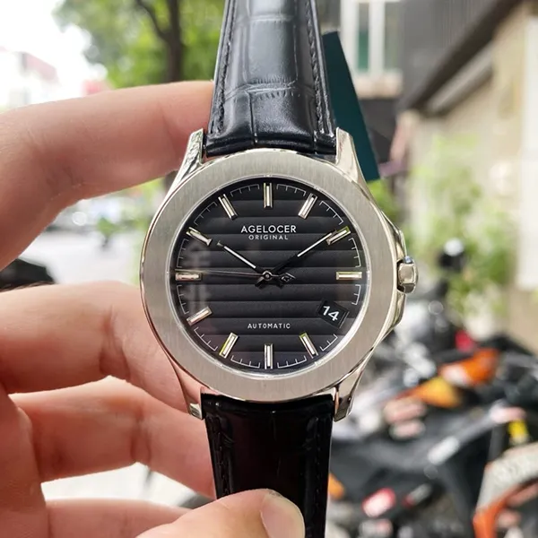 Đồng Hồ Nam Agelocer Baikal 6302A1 Màu Đen