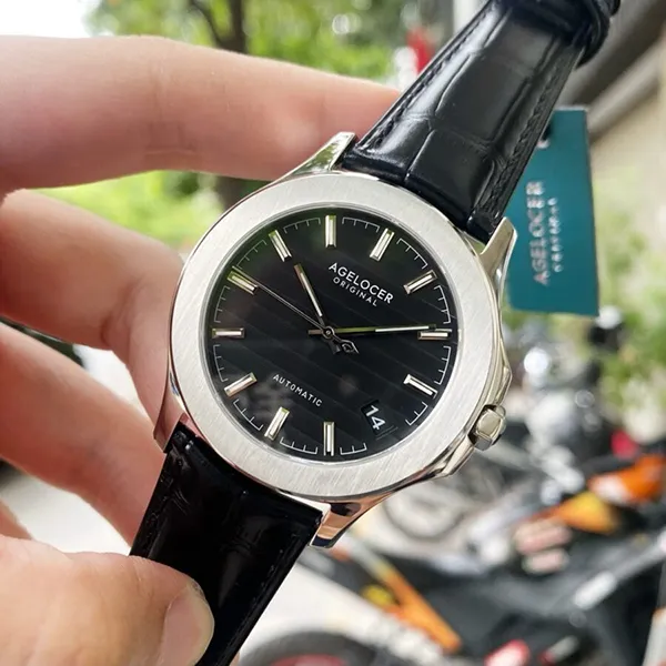 Đồng Hồ Nam Agelocer Baikal 6302A1 Màu Đen