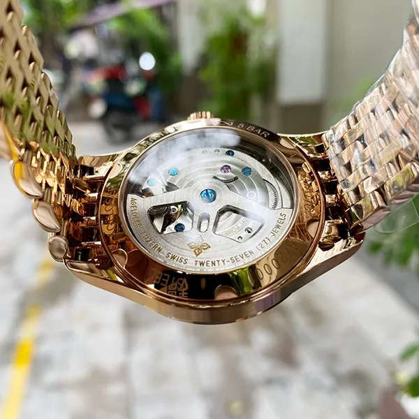 Đồng Hồ Nam Agelocer Spirit 7073D9 Màu Vàng Hồng