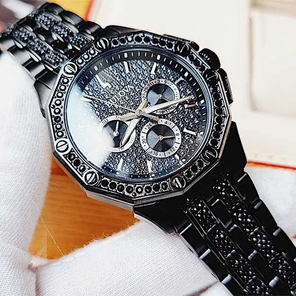Đồng Hồ Nam Bulova Quartz 98C134 Octava Crystal Black Watch Màu Đen - Đồng hồ - Vua Hàng Hiệu