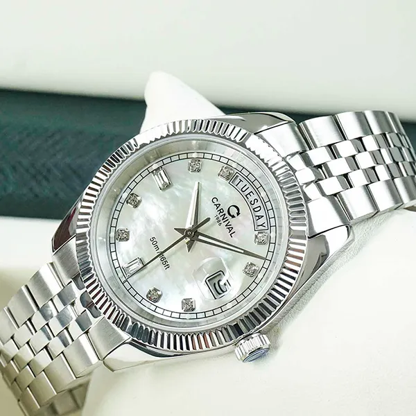 Đồng Hồ Nam Carnival 8190G-VT-TK Watch Màu Bạc - Đồng hồ - Vua Hàng Hiệu