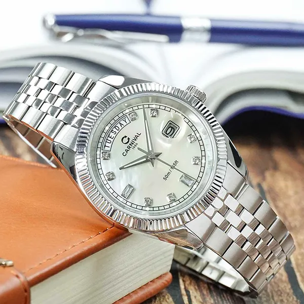 Đồng Hồ Nam Carnival 8190G-VT-TK Watch Màu Bạc - Đồng hồ - Vua Hàng Hiệu