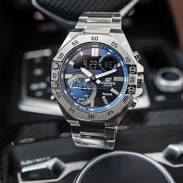 Đồng Hồ Nam Casio Casio Edifice ECB-10D-2ADF Màu Xanh Bạc - Đồng hồ - Vua Hàng Hiệu