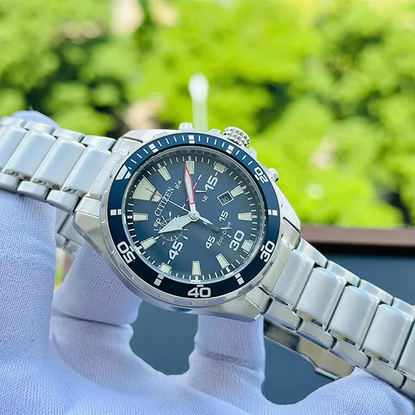 Đồng Hồ Nam Citizen AT2431-87L Eco Drive Men Watch Màu Xanh Bạc - Đồng hồ - Vua Hàng Hiệu