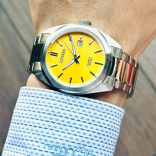 Đồng Hồ Nam Citizen Quartz BI5110-54Z Màu Bạc Vàng - Đồng hồ - Vua Hàng Hiệu