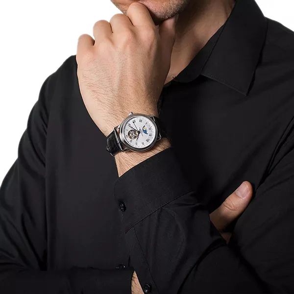Đồng Hồ Nam Frederique Constant Classics Heart Beat Moonphase FC-335MC4P6 Màu Đen - Đồng hồ - Vua Hàng Hiệu