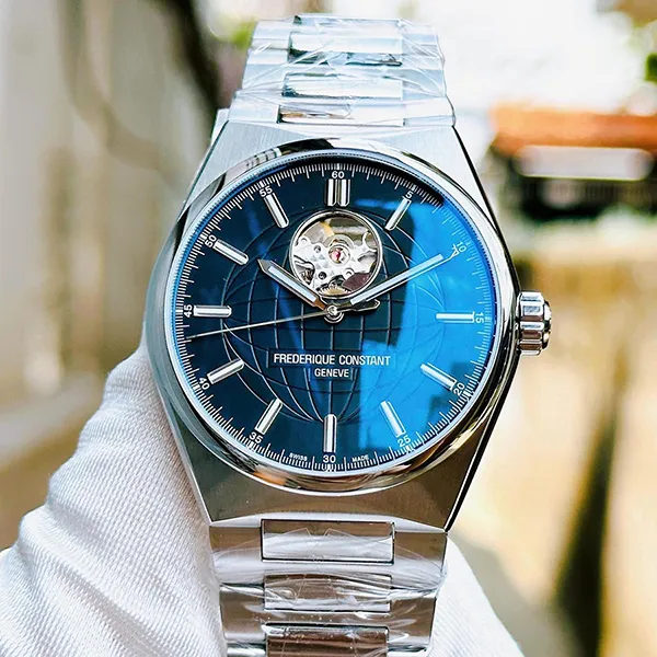 Đồng Hồ Nam Frederique Constant Heart Beat Highlife - FC-310B4NH6B (FC310B4NH6B) Màu Bạc Đen (Tặng Kèm Bộ Dây Hãng)