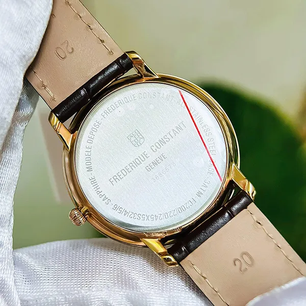 Đồng Hồ Nam Frederique Constant Slimline FC-245V5S4 Màu Nâu Nâu Trắng
