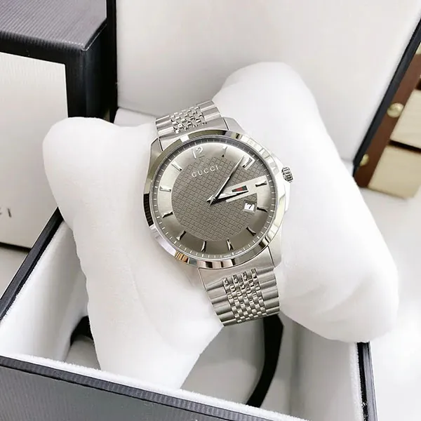 Đồng Hồ Nam Gucci YA126301 Timeless Swiss Watch 40mm Màu Xám - Đồng hồ - Vua Hàng Hiệu