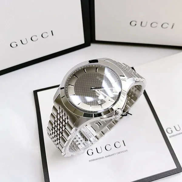 Đồng Hồ Nam Gucci YA126301 Timeless Swiss Watch 40mm Màu Xám - Đồng hồ - Vua Hàng Hiệu